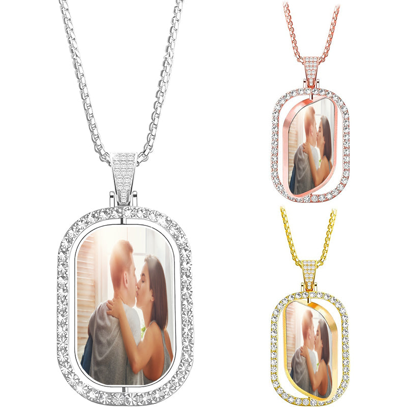 Custom Cross Name /Silver/Rose Bar 4 Sided Engraved Necklace, Name or Text Option, Minimalist Cross Prism Necklace