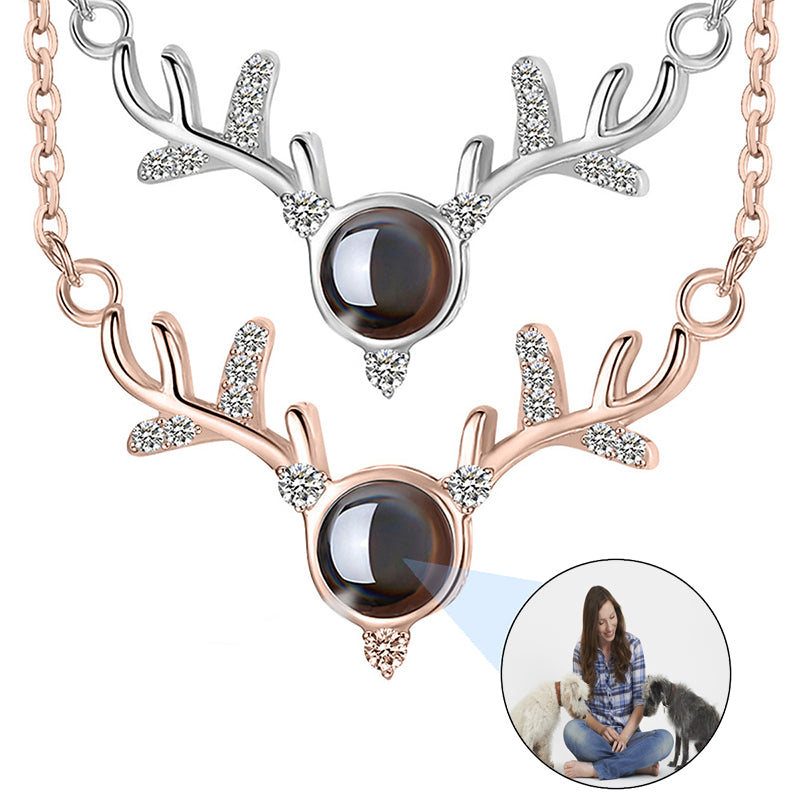 Mother's Day Gift for Women Personalized Photo Projection Necklace 925 Sterling Silver I Love You 100 Languages Pendant Romantic Jewelry Gifts for Women Mom Birthday Anniversary