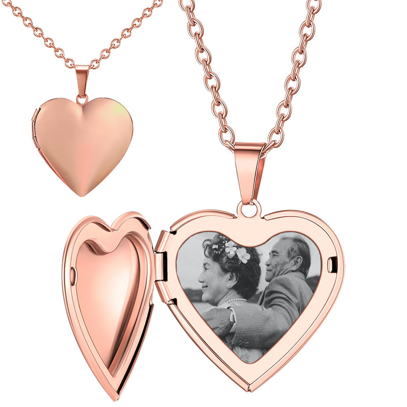 Engraved Locket Necklace with Photo, Custom Birth Flower Locket Necklace, Personalized Bouquet Locket, Memorial Gift for Mom, Vday Gift