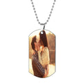 Locket Necklace with Photo Initial Personalized Picture Necklace