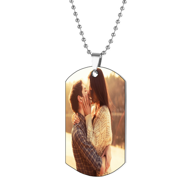 Locket Necklace with Photo Initial Personalized Picture Necklace