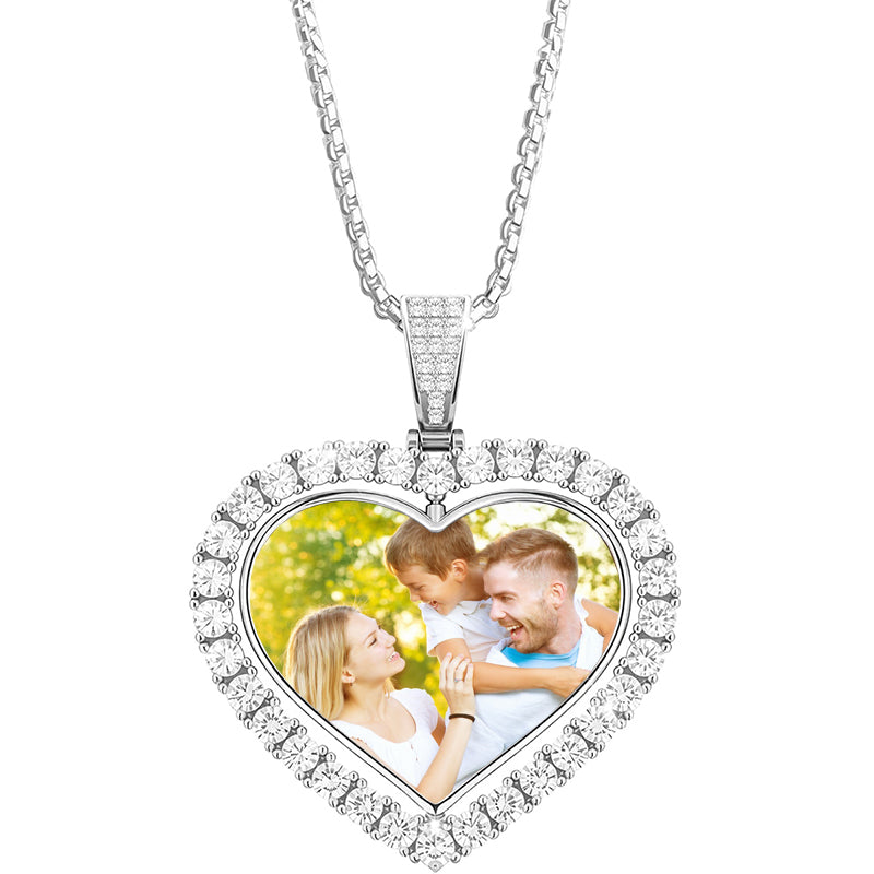 Custom Picture Necklace, Stainless Steel Necklace with Photo, Anniversary Gift for Him, Necklace for Men, Personalized Gift, Husband Gift