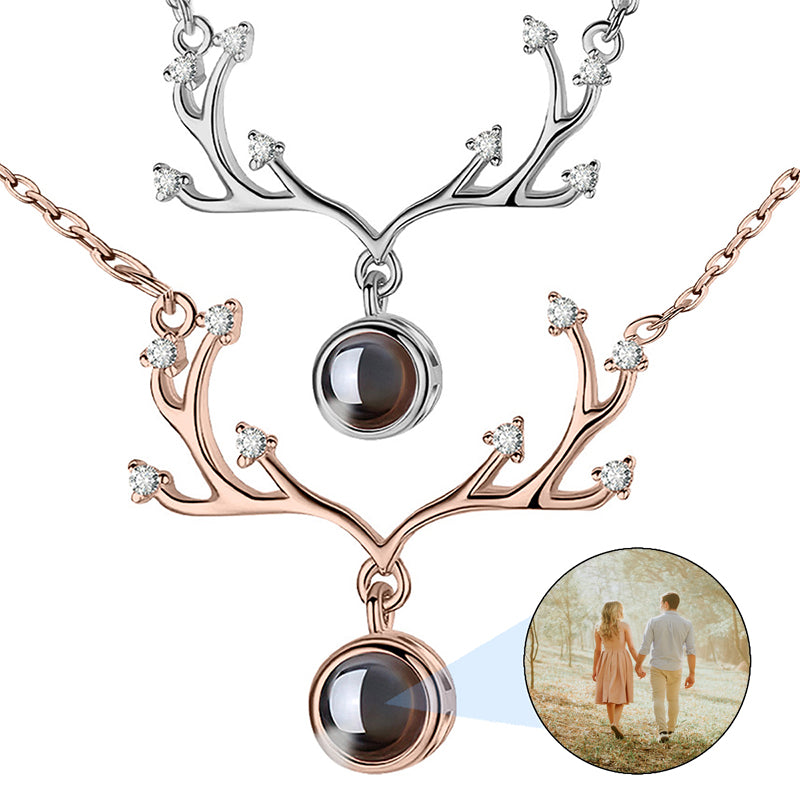 Custom Birth Month Flower Necklace Personalized Silver Birth Flower Name Pendant Necklace November Birth Flower Necklace,Flower Jewelry