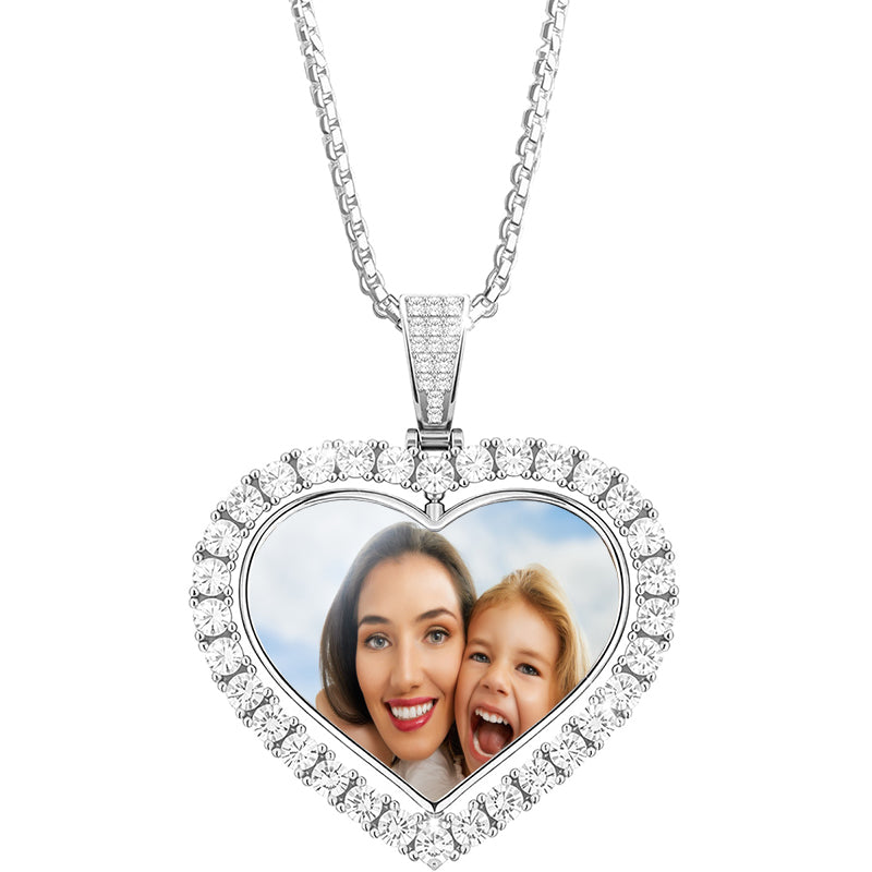 Custom Pet Portrait Necklace Dog Memorial Gift for Women Personalized Dog Mom Jewelry for Cat mom Gift for Her Clip Chain Necklace