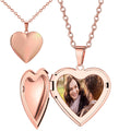 Heart Photo Locket Necklace ? Custom Engraved Necklace ? Engraved Locket with Photos ? Christmas Anniversary Gift ? Best Friend Gift for Her