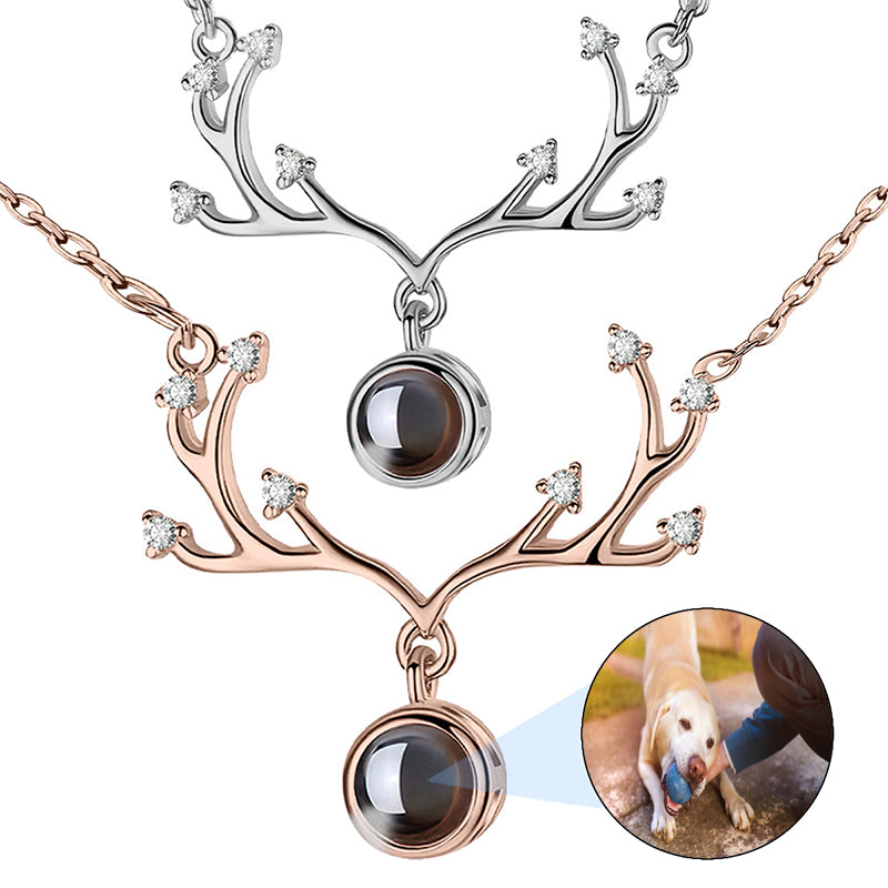 Custom Photo Projection Necklace, Memorial Photo Necklace Gift, Custom Photo Gift, Couple Photo Necklace, Memorial Necklace, Trendy Necklace