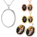 Custom Laser-Engraved Photo Necklace: Stainless Steel Picture Pendant