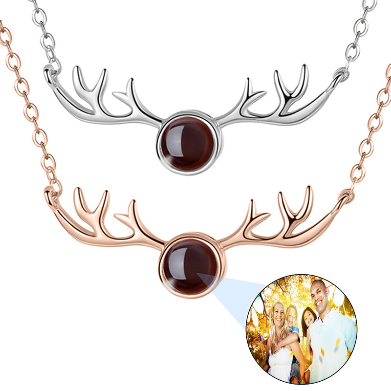 Custom Photo Projection Necklace, Love Heart Picture Pendant, Minimalist Personalized Jewelry, Secret Message Keepsake, Memory Gift for Mum