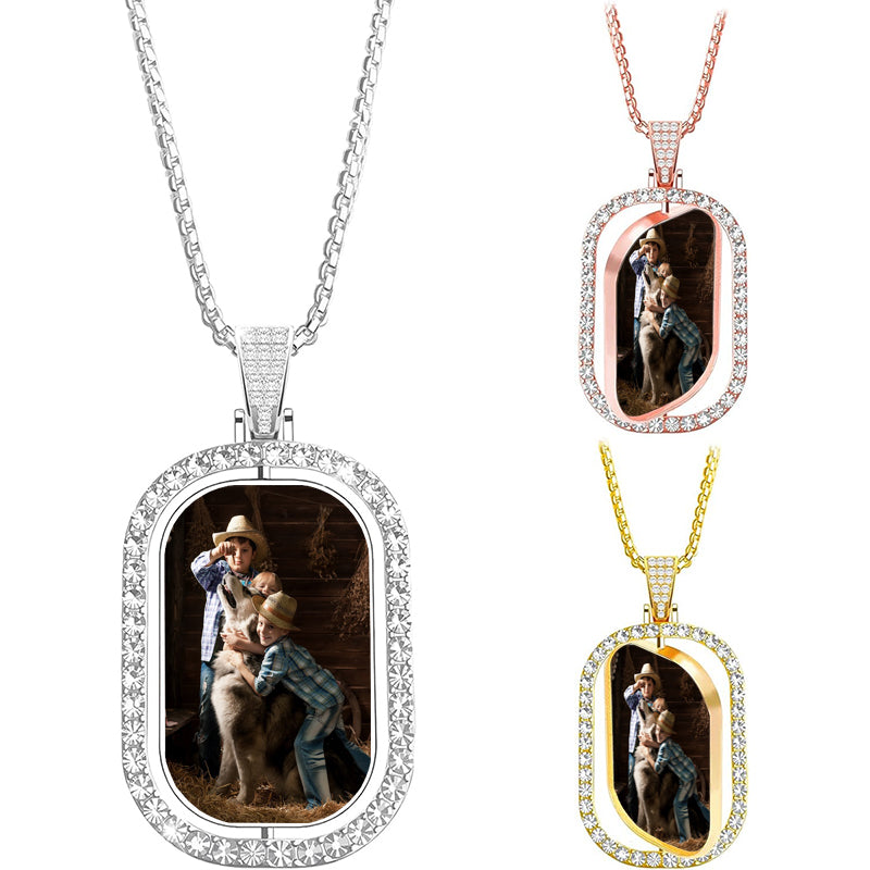 Custom Locket Necklace for Women Personalized Heart Necklace with Picture Inside Custom Photo Heart Pendant Engraved Gift for Birthday Anniversary Mom Girlfriend