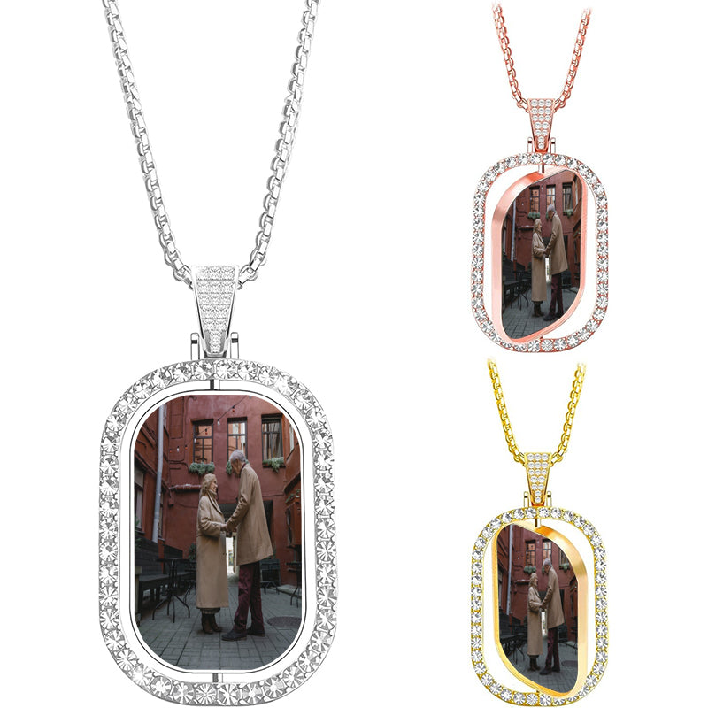 Custom Infinity Picture Projection Necklace, Personalized Photo Necklace, Photo Necklace For Women, Customized Charm Necklace, Gift For Her