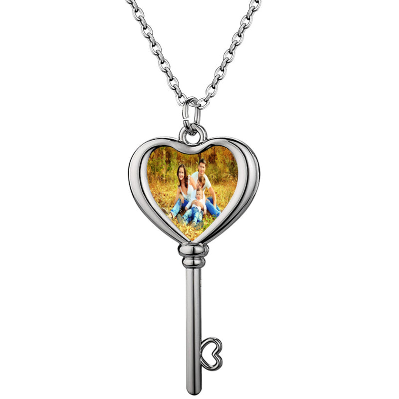 HJX Custom Dog Urn Necklaces for Ashes - Personalized Pet Cremation Jewelry for Ashes,Double-Sided Custom with Text Picture Memorial Gift for Pet Dogs Cats Ashes Necklace (Heart-1)