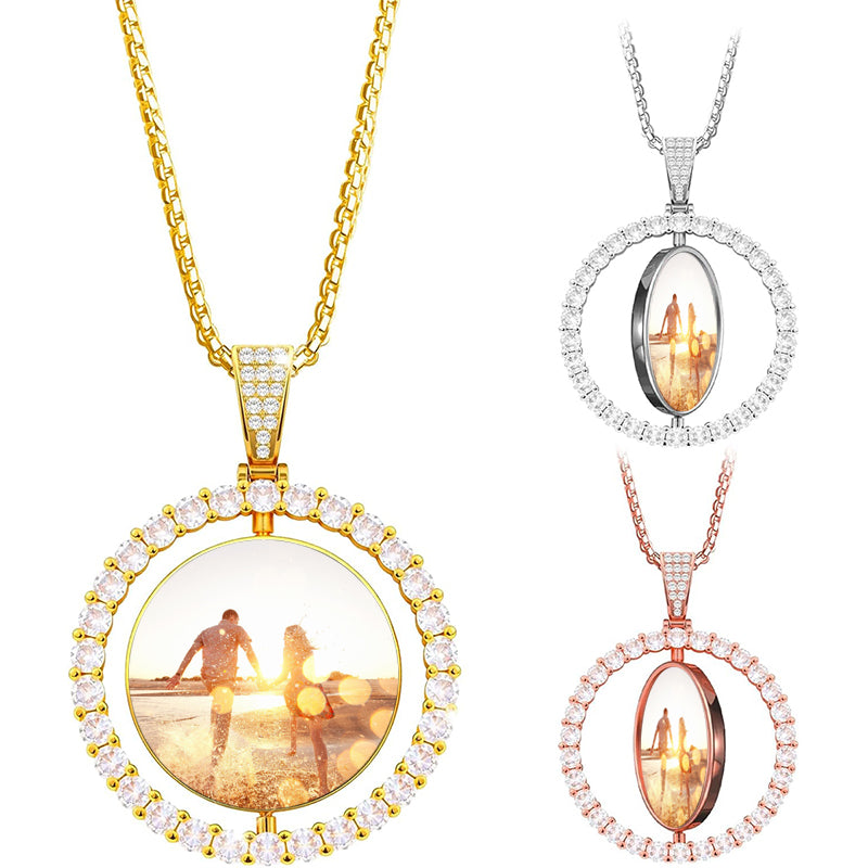 Iced Out Custom Name Necklace, Heart Bail, Personalized CZ Letter Chain, Kids Women