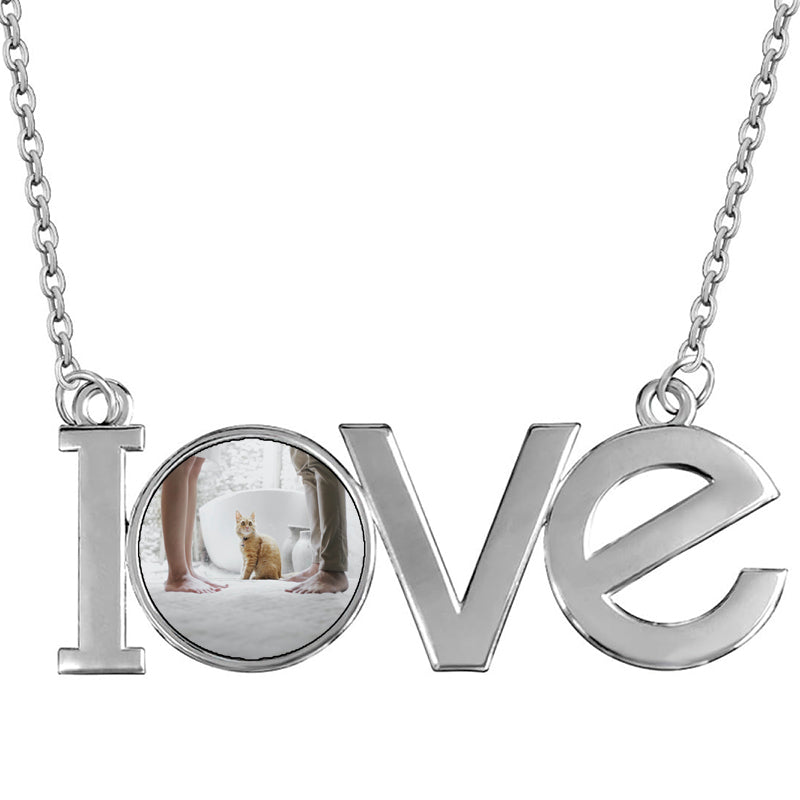 Personalised Photo Projection Necklace, Memorial Picture Gift for Mom, Projection Jewellery for Women, Birthday Gift, Christmas Gift for Her