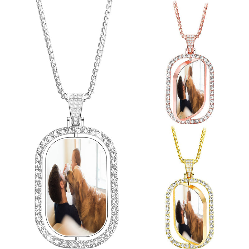 Handmade Dried Pressed Flower Heart Shaped Photo Locket Pendant Necklace