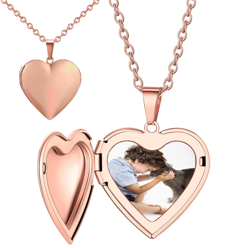 Double Round Bead Photo Projection Necklace, Memorial Necklace, Customized Projection Necklace with Picture, Photo Projection Necklaces