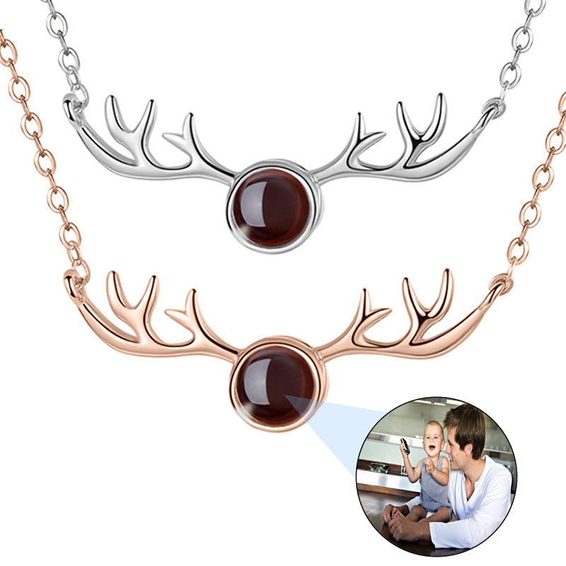 Double Sided Custom Photo Heart Necklace in Silver or Finish - Two Sided Personalized Picture Heart Charm - Rhinestone Crystal Pendant