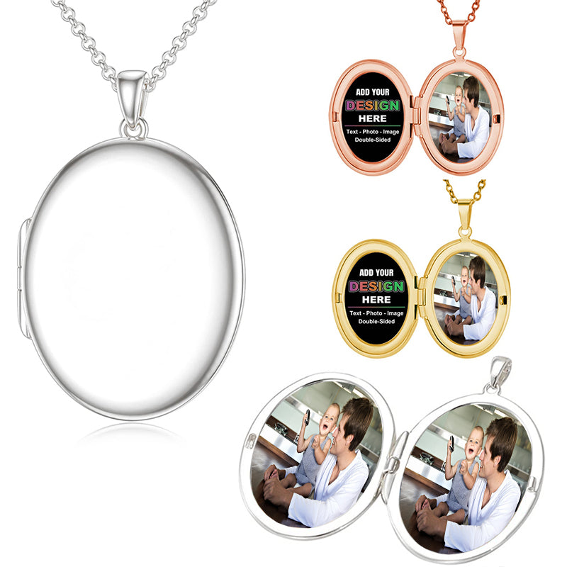 Forever In My Heart Locket Necklace with Photo, Yellow Forever In My Heart Photo Locket, Solid Heart Locket Necklace