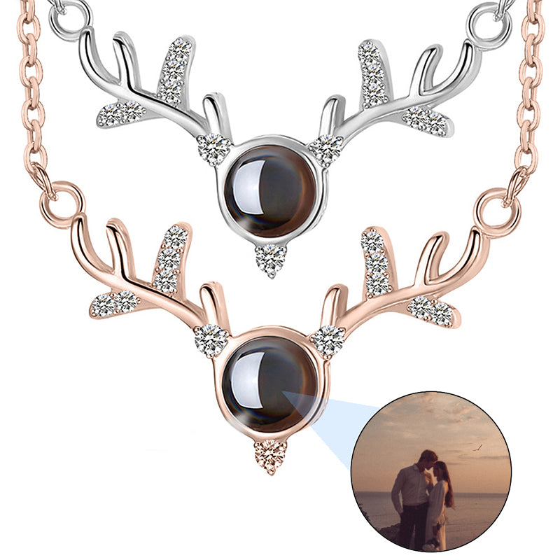 Heart Projection Photo Necklace,Custom Photo Projection Necklace,Memorial Photo,Custom Picture Inside Pendant,Mothers Day Gift,Birthday Gift