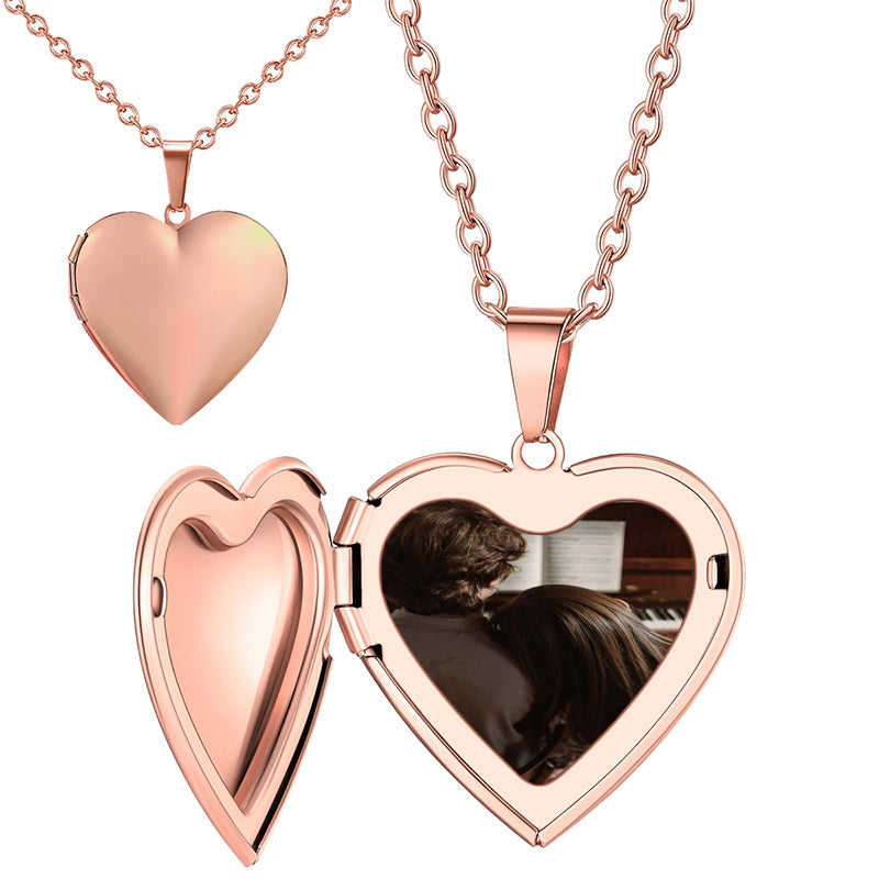 Custom Engraved LOCKET NECKLACE for Men - Personalized Picture Locket | Memory Photo Pendant | Valentine¡¯s Day Gifts, Anniversary Gifts