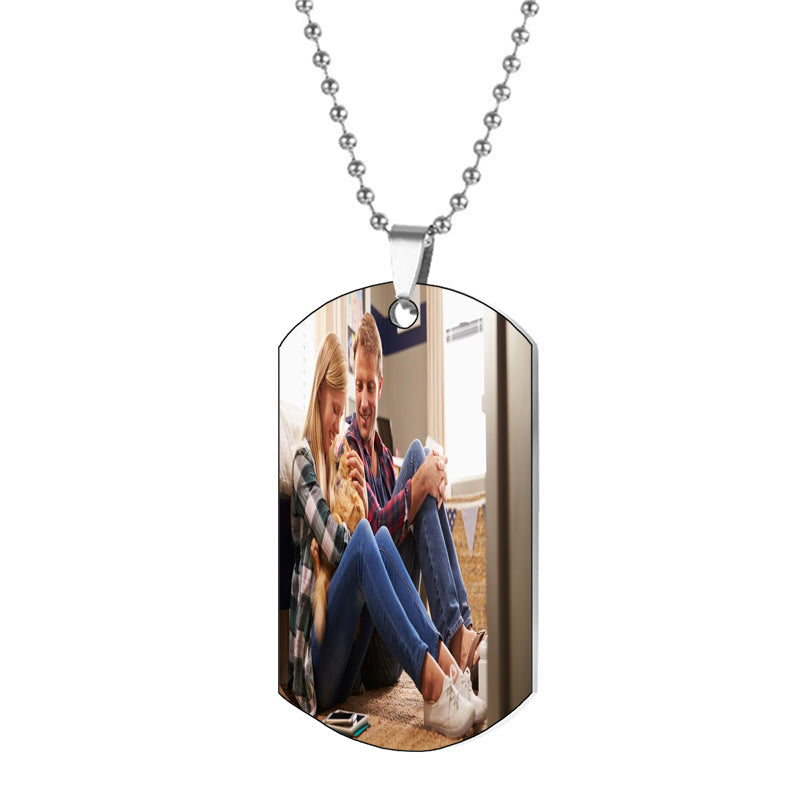 925 Sterling Silver Projection Photo Necklace,Custom Photo Necklace,Personalized Projective Heart Pendant,Anniversary Gift, Gift for Her