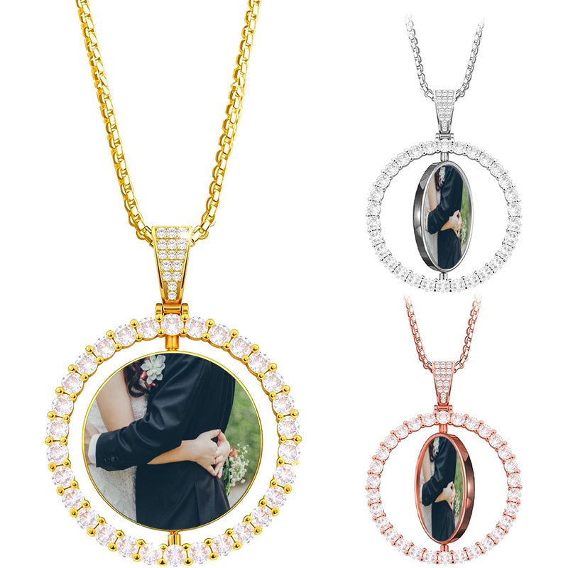 Engraved Actual Handwriting Locket Necklace, Heart Locket with Photo, Personalized Picture Locket Charm, Valentine Memorial Jewelry for Her