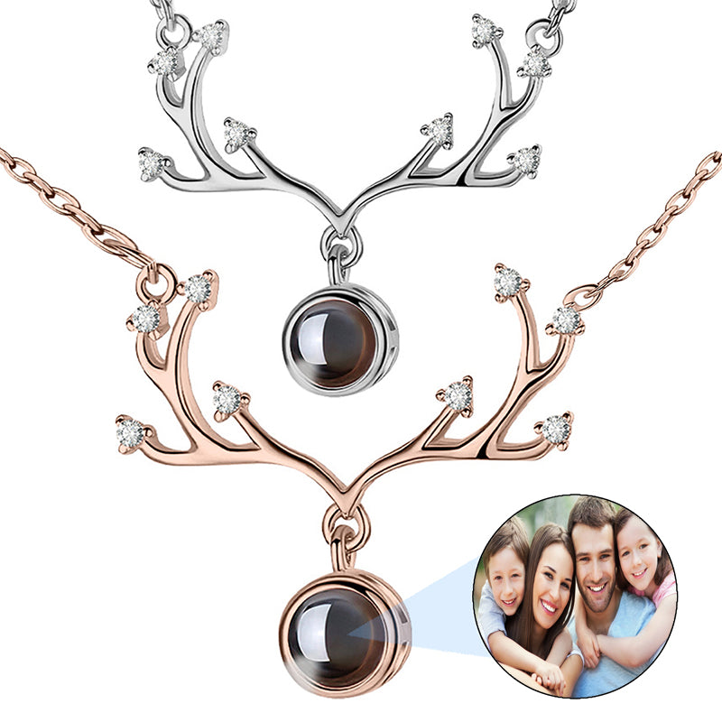 Iced Out 2 Sizes Custom Photo Pendant Necklace: Hiphop Engrave Jewelry, Family Memory Gifts