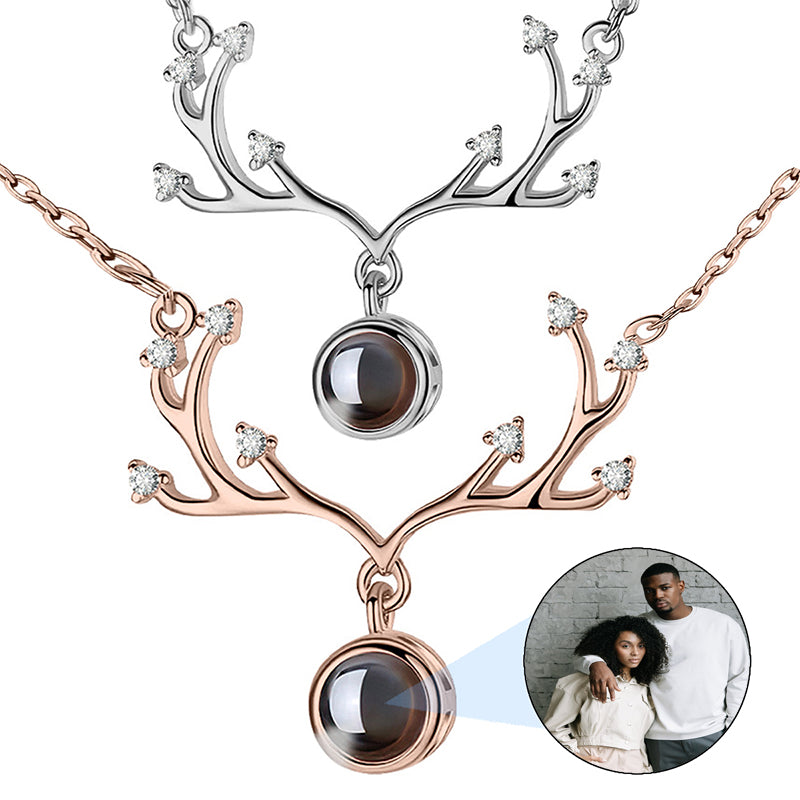 Organic Initial Necklace in Yellow