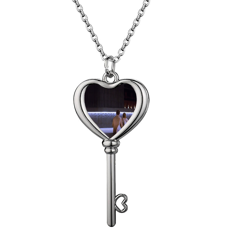 Heart Projection Necklace - Personalized Picture Inside Heart Charm - Photo Memorial Jewelry - Trendy Best Friend Gift - Galentine Gift