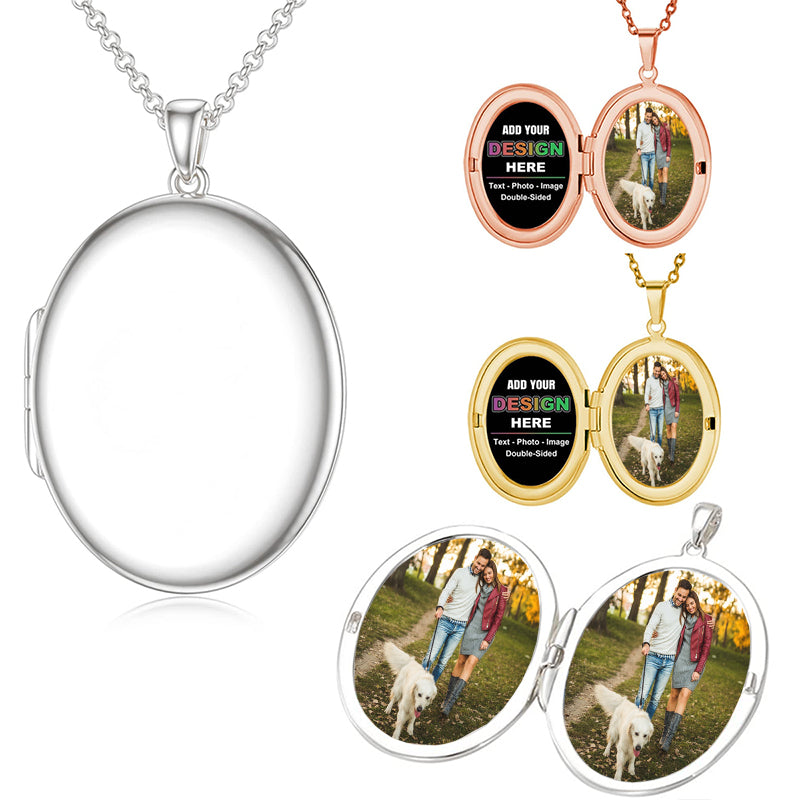 Engraved Photo Necklace: Personalized Photo or Text WATERPROOF Chain Necklace Line Art Photo Image Necklace Gift For Her Christmas Gift