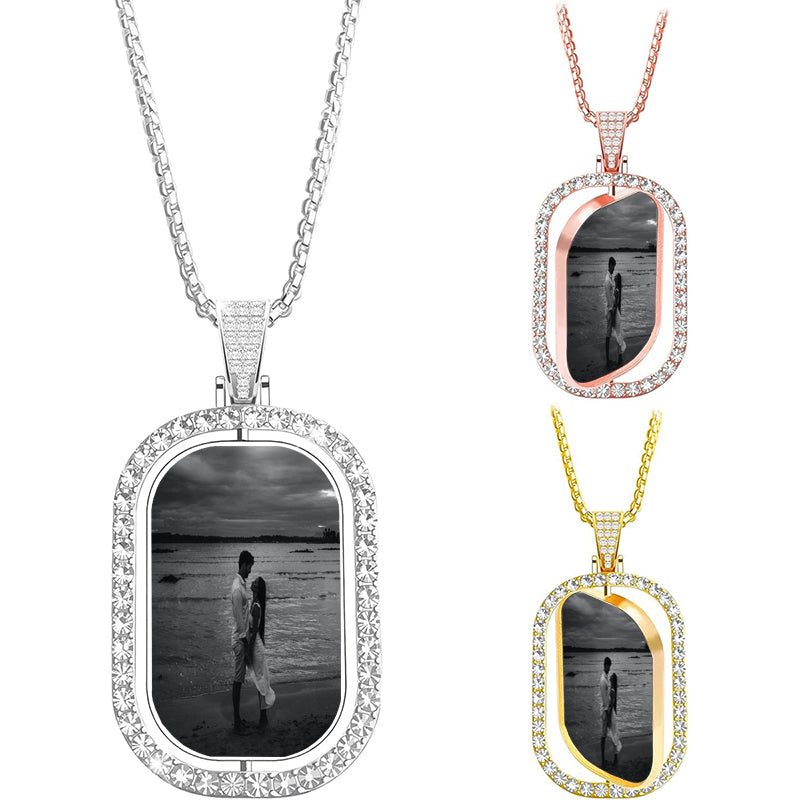 Iced Out Custom Chain Initial Name Necklace, Hip Hop Jewelry Silver Handmade nameplate with 4mm Tennis Chain, Personalized Stainless Steel Cuban Link necklace For Man and Woman