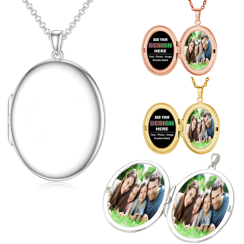 Monogram Necklace 1.5 inch 24K Plated Sterling Silver Personalized Monogram Handcrafted in USA