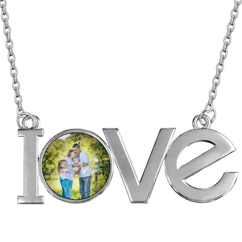 Men's Gift, Custom Photo Birthstone Necklace, Oval Locket Necklace with Photo, Memorial Birthday Gift, Gift for Dad, Christmas Gift for Him