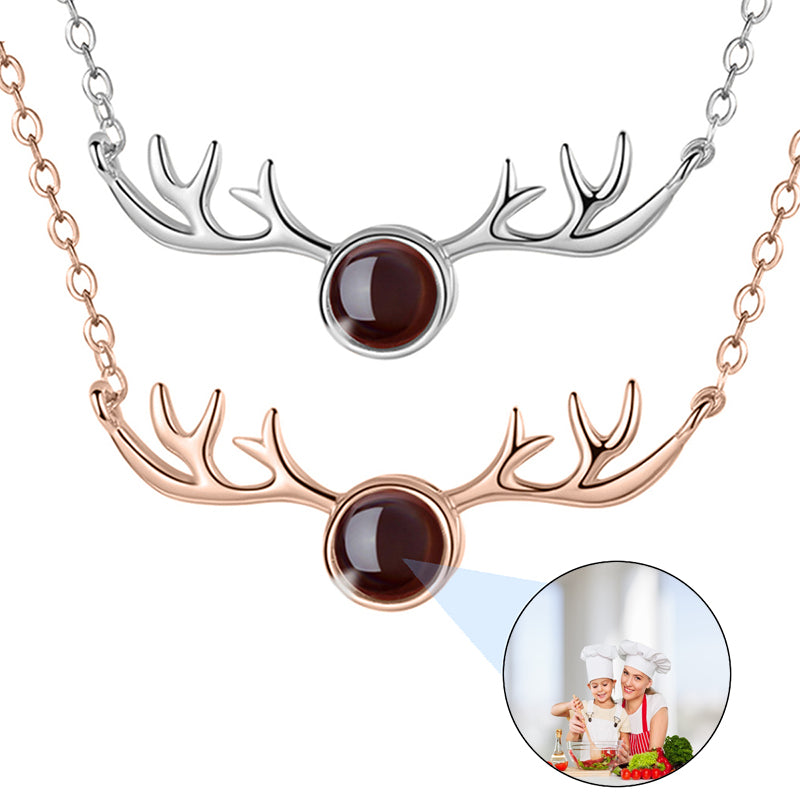 Custom Name Photo Projection Necklace: Personalized Jewelry Gift