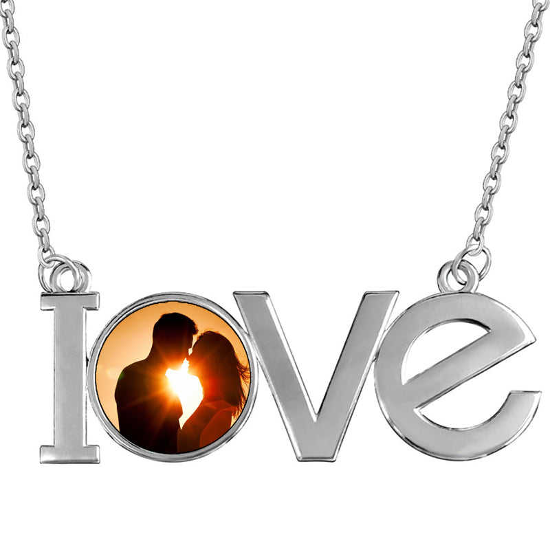 Custom Photo Sterling Silver Heart Charm, Personalized European Bead, S925 Silver Charms for Bracelet Necklace DIY Making