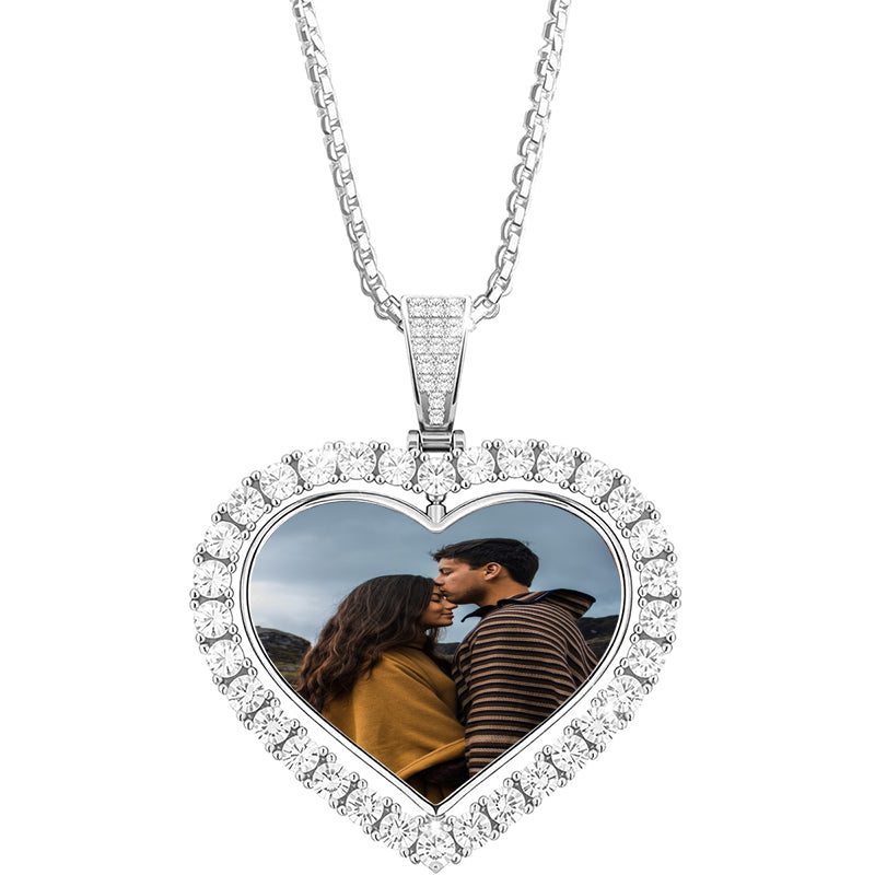 Opening Wing Photo Projection Necklace, Custom Photo Necklace, Memorial Photo Pendant, Gift for Her, Mom Necklace, Valentine Day Gift