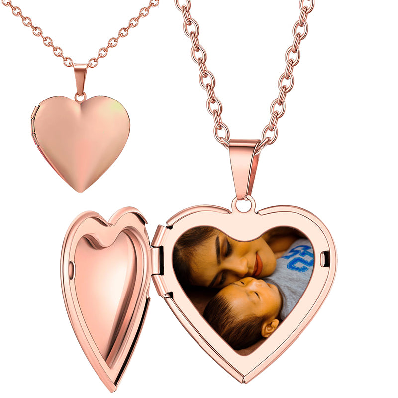 DAINTY Rose , or Silver Locket Necklace -Locket with picture-Locket Necklace-Floral Locket-Antique Silver-Rose Locket