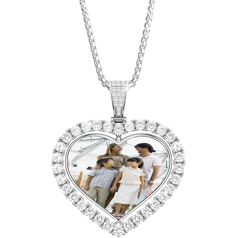 Double Name Necklace With Heart Personalized Couple Name Necklace Two Name Necklace With Heart Silver Custom Double Name Plate Necklace