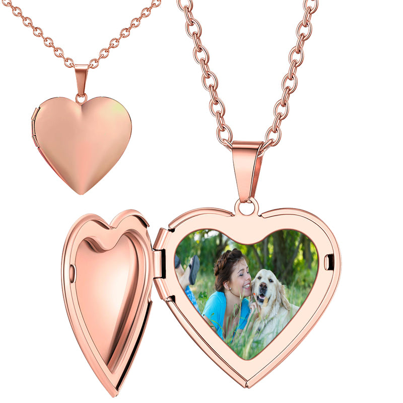 Necklace Pendant - Personalized Photo Necklace- Custom Picture necklace Double sided your own personalized words on the back.