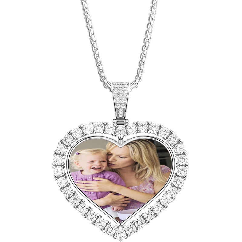 Crescent Moon and Stars Necklace, Personalized Initial Pendants, Custom Celestial Necklace | Fill, Sterling Silver | GNV_0231