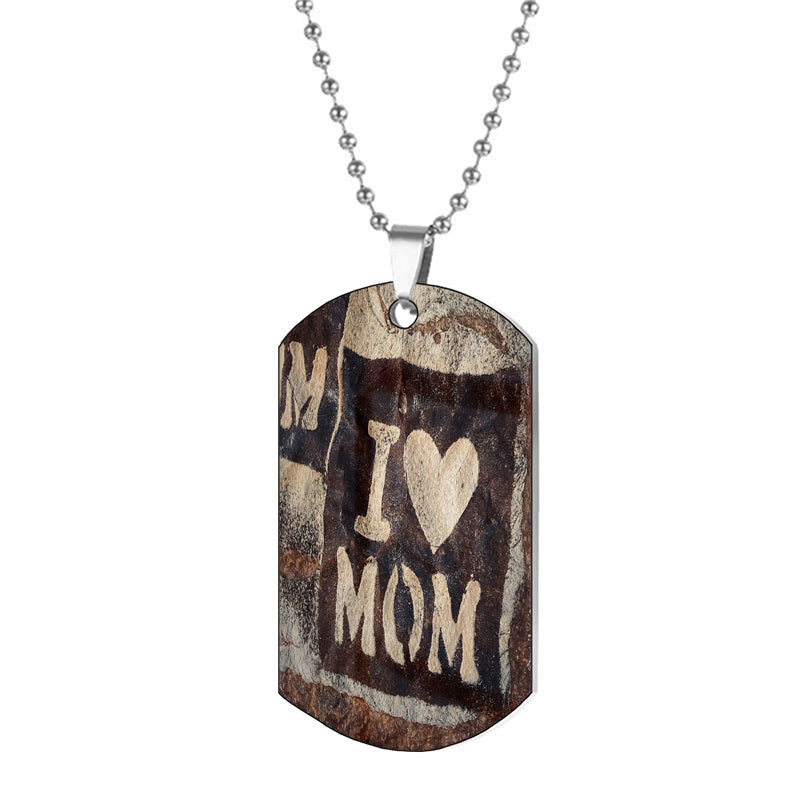 Custom Photo Engraved Necklace, Angel Wings Necklace, Keepsake Necklace, Love Necklace, Necklace For Couples, Engraved Necklace,