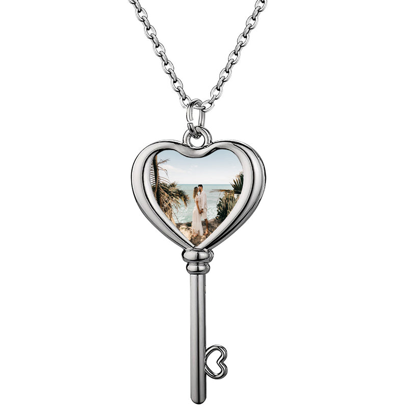 Custom Rosary Necklace for Women Men Christian Virgin Mary Pendant with Crucifix Engraved Picture Text Stainless Steel Rosary Catholic Necklace Circle Chain Prayer Beads