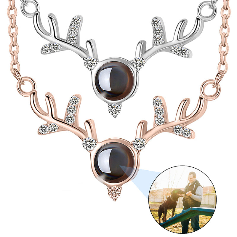 Custom Eye Necklace with Picture - Personalized Eyes Necklace Couples Photo Double-sided Engraved Text Stainless Steel Necklaces Customized Gifts for Loved One