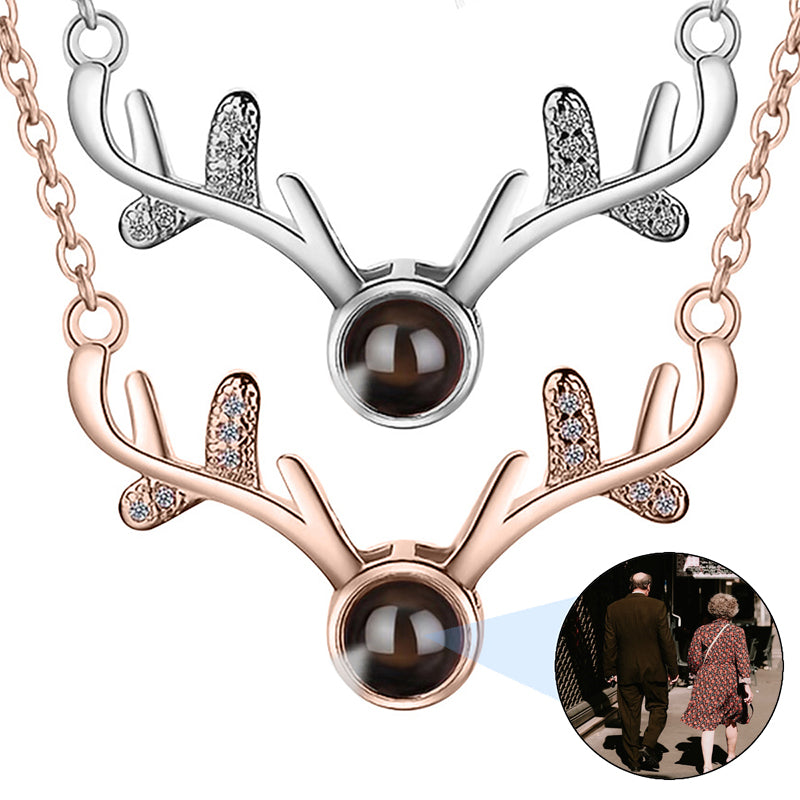 Custom Double Name Necklace & Bamboo Hoop Earring Set, Personalized Jewelry Set, Bling Nameplate