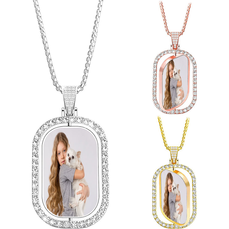 Custom Photo Necklace, Personalized 1 inch Picture Pendant Choker Necklace, Wedding Anniversary Birthday Keepsake Gift