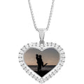 Custom Photo Projection Necklace, Heart Projection Necklace,Memorial Photo Necklace, Personalised Jewelry, Mother's Day Gift, Birthday Gift