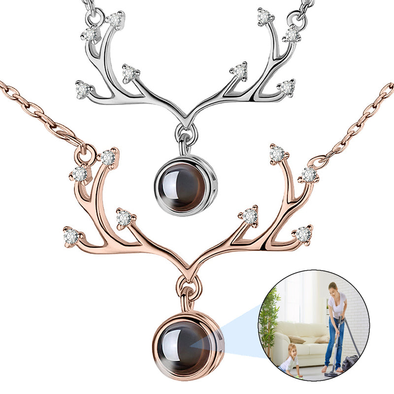 Custom Photo Locket Antique Silver Necklace - Engraving - Personalized Nostalgia Romantic Nature Inspired Jewelry